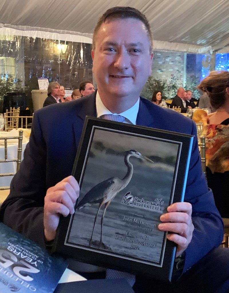 John McDermott received an award